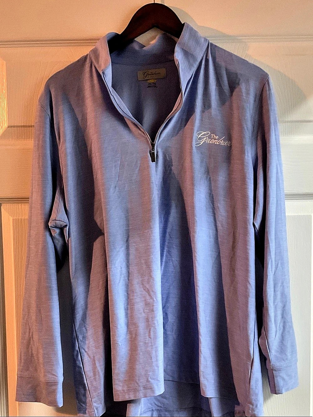 The Greenbrier by Greg Norman Play Dry long sleeve quarter-zip polo woman’s
Blu